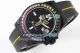 Kobe Bryant Blaken Rolex Black Dial Rainbow Bezel Black Rubber Replica Watch (5)_th.jpg